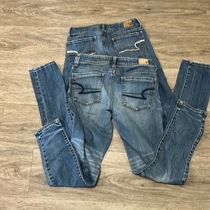 Bundle of two American Eagle skinny jeans